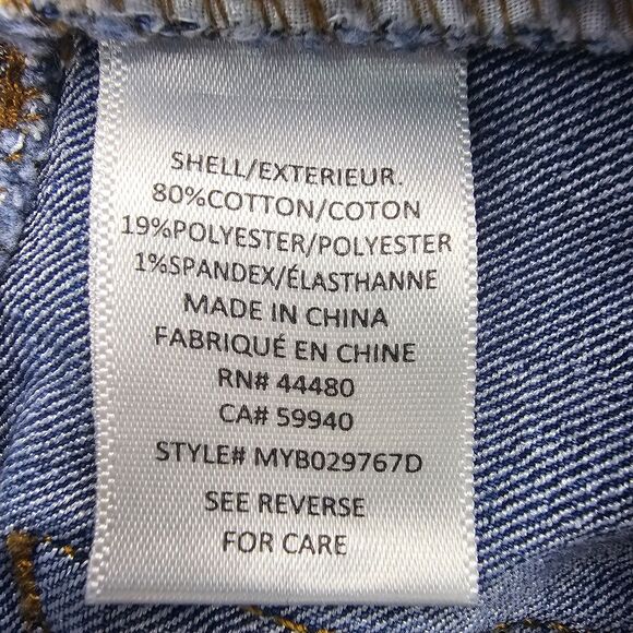 Tinseltown Juniors' High Rise Straight Leg Distressed Medium Wash Jeans Size 13 - Picture 9 of 15